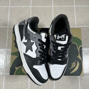 A Bathing Ape Bape Sk8 Sta #5 Black/Grey Size 10